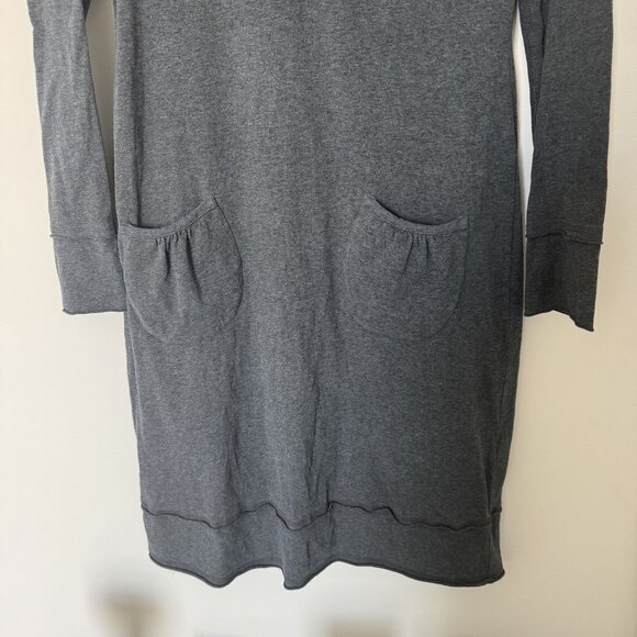 Athleta Long Sleeve Gray Pockets Dress Medium Tall - Picture 2 of 9